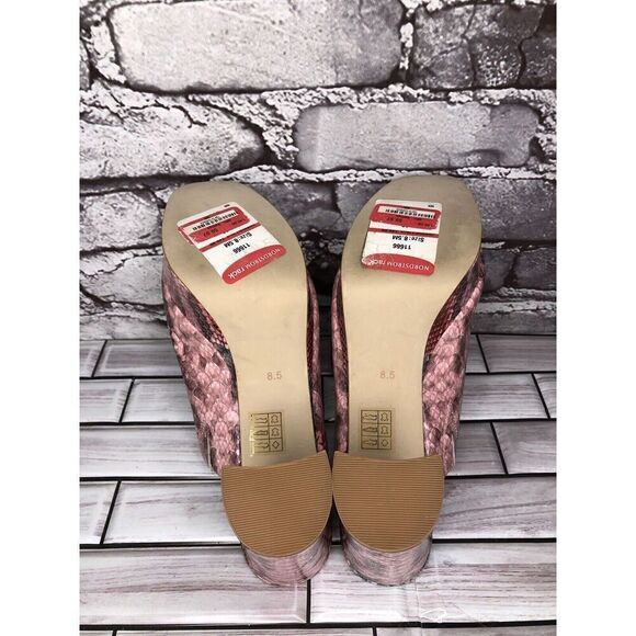 Jeffrey Campbell Pilar-2 Pink Red Platform Python Leather Sandals Women Sz 8.5M - Picture 12 of 16